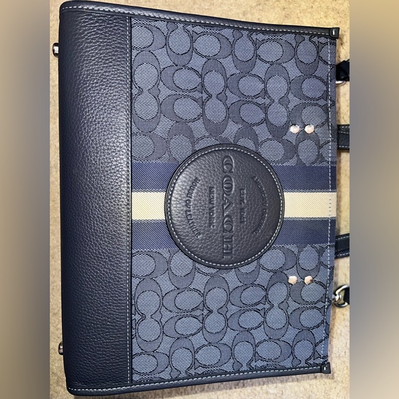 Coach: Dempsey Carryall Bag In Signature Jacquard With Stripe And Coach Patch - Picture 2 of 12